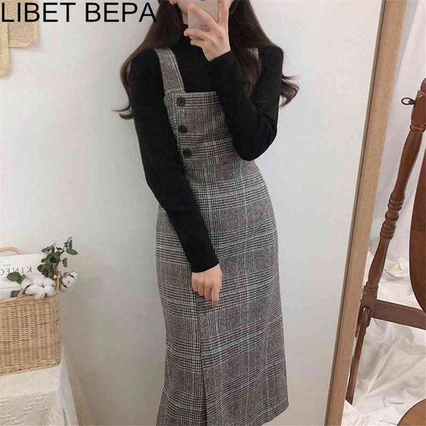 2021 new spring autumn women dress high waist plaid vest woolen sleeveless vintage buttons lace up bow slit casual dress 210329, Black;gray
2021 new spring autumn women dress high waist plaid vest woolen sleeveless vintage buttons lace up bow slit casual dress 210329, Black;gray