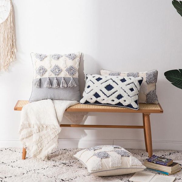 pillow case minimalist nordic style woven tufted bohemian boho pillowcase soft decorative cushion cover cotton shell
pillow case minimalist nordic style woven tufted bohemian boho pillowcase soft decorative cushion cover cotton shell