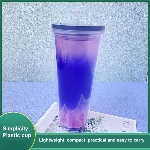 mugs 710ml straw cup with logo lid reusable cups color changing plastic coffee tumbler matte finish
mugs 710ml straw cup with logo lid reusable cups color changing plastic coffee tumbler matte finish