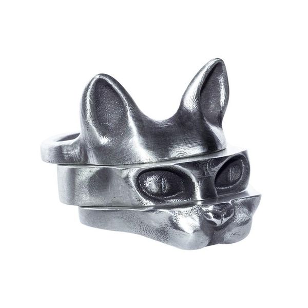 cluster rings bem hi ben men'swomen's cat ring separated 925 sterling silver original design hand made dark punk biker customized, Golden;silver
cluster rings bem hi ben men'swomen's cat ring separated 925 sterling silver original design hand made dark punk biker customized, Golden;silver