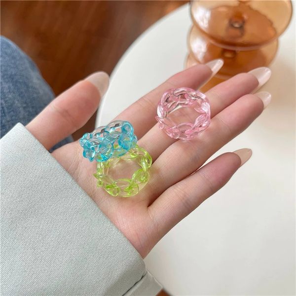 korea fashion transparent resin acrylic bohemian geometric chains link knuckle finger ring for women jewelry travel gifts, Silver
korea fashion transparent resin acrylic bohemian geometric chains link knuckle finger ring for women jewelry travel gifts, Silver