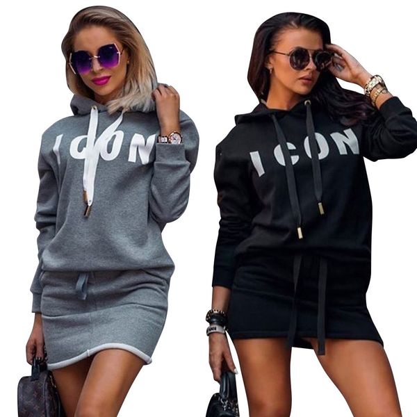 women's plus size tracksuits 2021 large sporty printed hooded sweater set