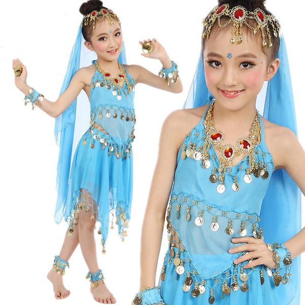 girls bollywood belly dance costumes set kids oriental india sari children chiffon stage performance suit wear, Black;red
girls bollywood belly dance costumes set kids oriental india sari children chiffon stage performance suit wear, Black;red