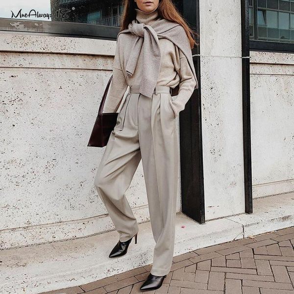women's pants & capris mnealways18 elegant ladies trousers straight high waist office 2021 pleated women casual loose trouser zip work, Black;white
women's pants & capris mnealways18 elegant ladies trousers straight high waist office 2021 pleated women casual loose trouser zip work, Black;white