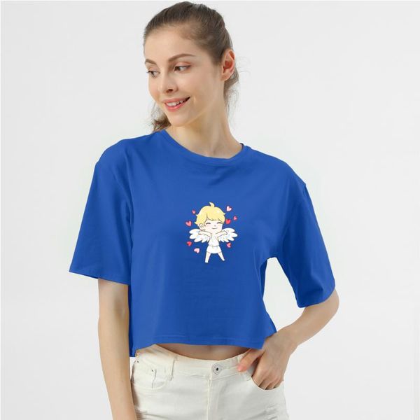 women's t-shirt kawaii angel funny cartoon t shirt women aesthetic streetwear cute graphic print tshirt fashion female, White
women's t-shirt kawaii angel funny cartoon t shirt women aesthetic streetwear cute graphic print tshirt fashion female, White