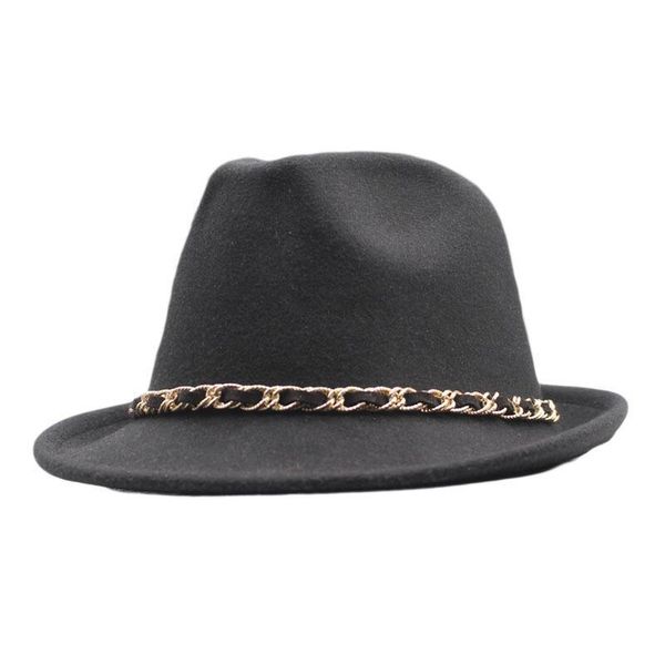 wide brim hats winter autumn women men jazz hat solid color felt fedora with ribbon decorated ladies dress formal cap, Blue;gray
wide brim hats winter autumn women men jazz hat solid color felt fedora with ribbon decorated ladies dress formal cap, Blue;gray