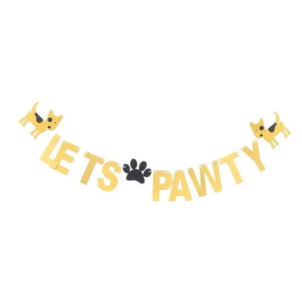 party decoration pet dog pattern garland bunting banners golden glitter hanging for birthday
party decoration pet dog pattern garland bunting banners golden glitter hanging for birthday