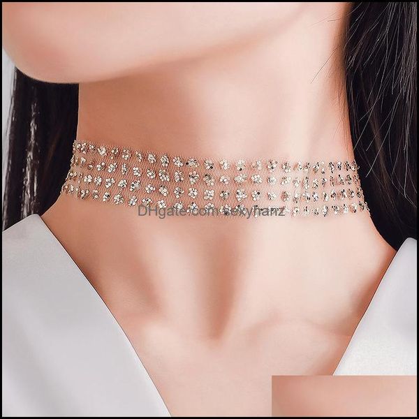 chokers necklaces & pendants jewelry fashion womens choker necklace gauze sequins collar collarbone chain s313 drop delivery 2021 ybcoi, Golden;silver
chokers necklaces & pendants jewelry fashion womens choker necklace gauze sequins collar collarbone chain s313 drop delivery 2021 ybcoi, Golden;silver
