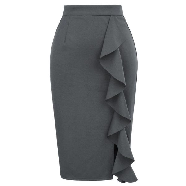skirts summer womens midi pencil skirt plain bodycon tube ruffle split office, Black
skirts summer womens midi pencil skirt plain bodycon tube ruffle split office, Black