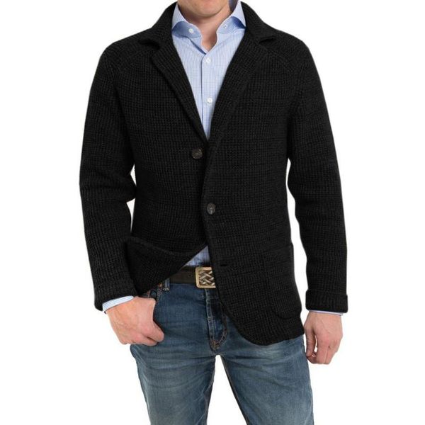 men's sweaters autumn selling mens sweater coat solid colour turn-down collar cardigan casual suit jacket fashion clothes, White;black
men's sweaters autumn selling mens sweater coat solid colour turn-down collar cardigan casual suit jacket fashion clothes, White;black