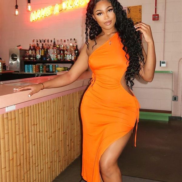 women's swimwear one shoulder hollow out bodycon irregular dress women fashion streetwear summer 2021 birthday party maxi clubwear, White;black
women's swimwear one shoulder hollow out bodycon irregular dress women fashion streetwear summer 2021 birthday party maxi clubwear, White;black