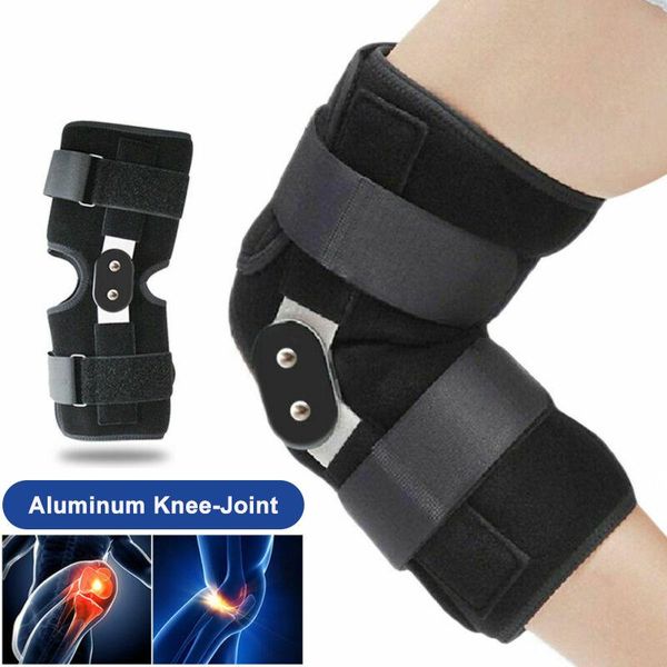 back support aluminium adjustable hinged knee orthosis brace ligament sport orthopedic splint pads outdoor, Black;blue
back support aluminium adjustable hinged knee orthosis brace ligament sport orthopedic splint pads outdoor, Black;blue