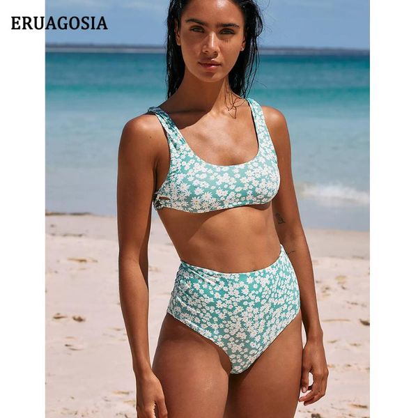women's swimwear high waist bikini 2021 women swimsuit floral print bathing suit female summer set push up brazilian biquini, White;black
women's swimwear high waist bikini 2021 women swimsuit floral print bathing suit female summer set push up brazilian biquini, White;black