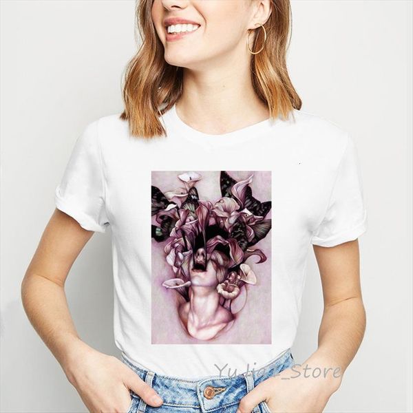 beautiful colour pencil art women t shirt flowers print vintage white streetwear grunge aesthetic woman clothes
beautiful colour pencil art women t shirt flowers print vintage white streetwear grunge aesthetic woman clothes