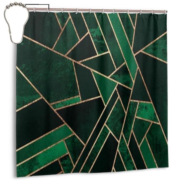 shower curtains nordic dark green golden lines waterproof polyester bathroom curtain with hooks decoration
shower curtains nordic dark green golden lines waterproof polyester bathroom curtain with hooks decoration