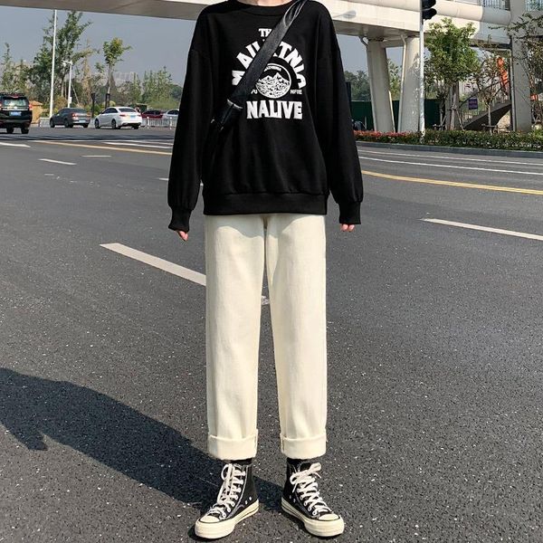 women's jeans autumn and winter high waist thin wild wide-legged plus size loose straight long pants, Blue
women's jeans autumn and winter high waist thin wild wide-legged plus size loose straight long pants, Blue