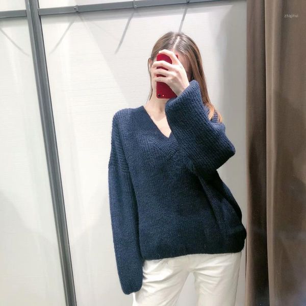 women's sweaters deep v neck oversized jumper winter solid long sleeve women sweater knitwear female loose knitted warm, White;black
women's sweaters deep v neck oversized jumper winter solid long sleeve women sweater knitwear female loose knitted warm, White;black
