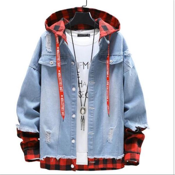 men's jackets spring autumn korean youth trend hooded denim jacket handsome casual all-match tide brand clothing, Black;brown
men's jackets spring autumn korean youth trend hooded denim jacket handsome casual all-match tide brand clothing, Black;brown
