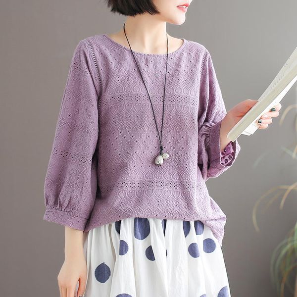 women's blouses & shirts 6 colors-- boutique heart shaped embroidery o-neck 3/4 sleeve shirt blouse mori girl 2021 autumn, White
women's blouses & shirts 6 colors-- boutique heart shaped embroidery o-neck 3/4 sleeve shirt blouse mori girl 2021 autumn, White