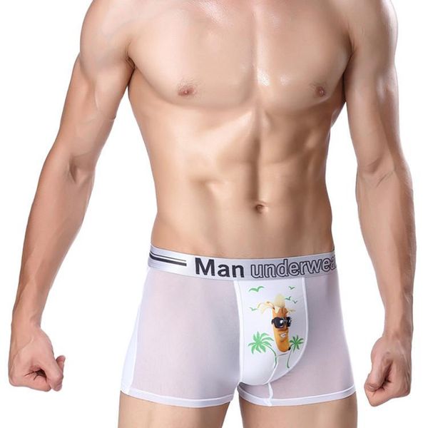 underpants men's ice silk boxer shorts breathable temptation flat men underwear 3d banana pattern cheeky panties cueca, Black;white
underpants men's ice silk boxer shorts breathable temptation flat men underwear 3d banana pattern cheeky panties cueca, Black;white