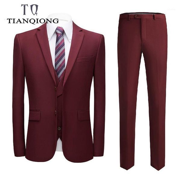 wine red wedding suits for men slim fit mens business woolen suit brand formal jacket+pants+vest men's & blazers, White;black
wine red wedding suits for men slim fit mens business woolen suit brand formal jacket+pants+vest men's & blazers, White;black