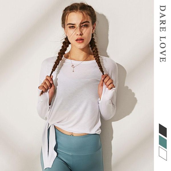 yoga outfit loose fit women side split bandage sport t shirt streetwear long sleeve running workout t-shirts clothing
yoga outfit loose fit women side split bandage sport t shirt streetwear long sleeve running workout t-shirts clothing