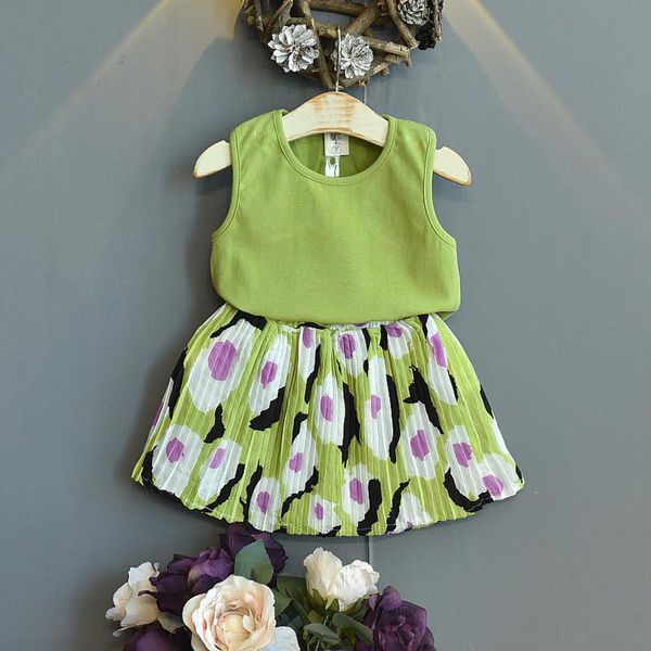 clothing sets toddler baby kids girls sleeveless solid vest t-shirt print skirt outfits casual daily wear girl clothes vestidos de vera, White
clothing sets toddler baby kids girls sleeveless solid vest t-shirt print skirt outfits casual daily wear girl clothes vestidos de vera, White