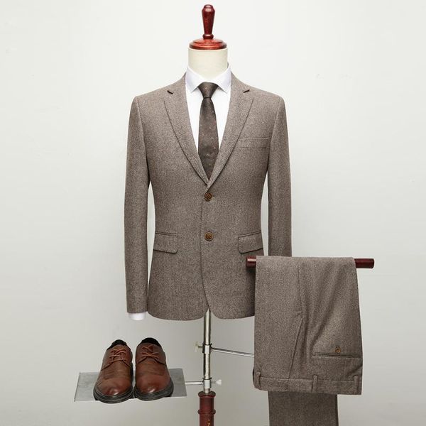 men's suits & blazers luxury winter brand fashion tailormade mens herringbone wool men 2 pcs set casual business formal (jacket+pant), White;black
men's suits & blazers luxury winter brand fashion tailormade mens herringbone wool men 2 pcs set casual business formal (jacket+pant), White;black