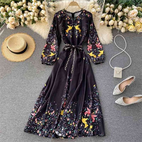 women autumn dress hollow o-neck tie nipped waist long printed bandage female maxi vestidos uk116 210507, Black;gray
women autumn dress hollow o-neck tie nipped waist long printed bandage female maxi vestidos uk116 210507, Black;gray