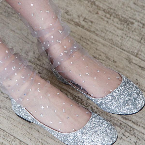 transparent unique glitter sequins star heap lace silk socks creative mesh women japan harajuku ultra-thin & hosiery, Black;white
transparent unique glitter sequins star heap lace silk socks creative mesh women japan harajuku ultra-thin & hosiery, Black;white