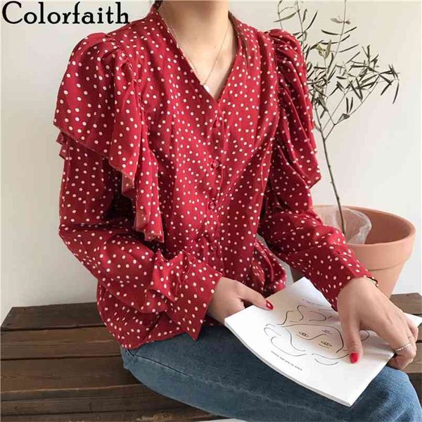 women spring summer blouse shirts v-neck single breasted dot casual butterfly sleeve chiffon red bl8895 210427, White
women spring summer blouse shirts v-neck single breasted dot casual butterfly sleeve chiffon red bl8895 210427, White