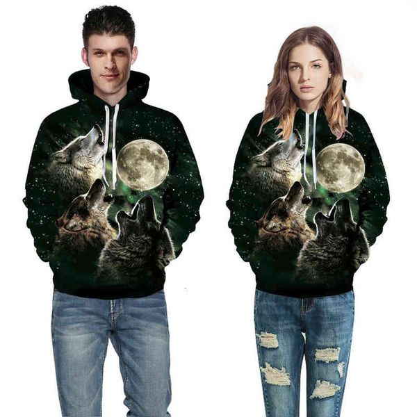 couple's sweatshirt 2022 3d digital printing three wo looking at the moon hooded long sleeved hooded sweater, Black
couple's sweatshirt 2022 3d digital printing three wo looking at the moon hooded long sleeved hooded sweater, Black