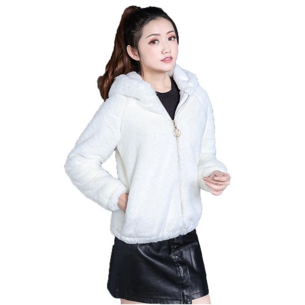 women's fur & faux 2021 jacket women winter plus size fashion korean version white pink hooded thick warm coat gh29, Black
women's fur & faux 2021 jacket women winter plus size fashion korean version white pink hooded thick warm coat gh29, Black