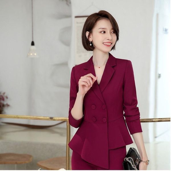 women's suits & blazers 2021 women coat fashion double breasted slim jacket ol styles fall winter for business work blaser outwear, White;black
women's suits & blazers 2021 women coat fashion double breasted slim jacket ol styles fall winter for business work blaser outwear, White;black