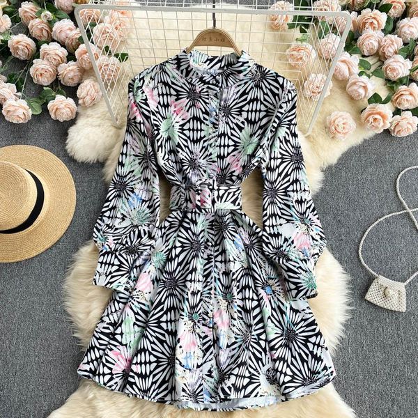 casual dresses court women's fashion stand collar buckle slim print mini a-line dress long sleeve elegant clothes vintage vestidos t240, Black;gray
casual dresses court women's fashion stand collar buckle slim print mini a-line dress long sleeve elegant clothes vintage vestidos t240, Black;gray