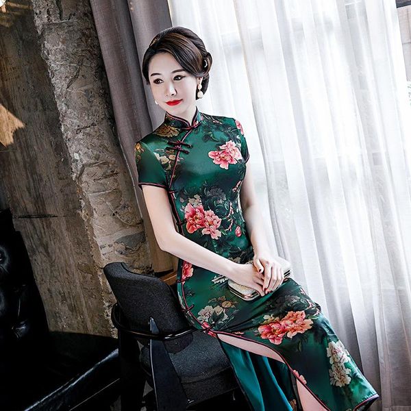 novelty print flower elegant qipao chinese traditional classic mandarin collar cheongsam slim long vestidos plus size dress ethnic clot, Red
novelty print flower elegant qipao chinese traditional classic mandarin collar cheongsam slim long vestidos plus size dress ethnic clot, Red