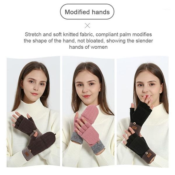 cycling gloves autumn winter knitted alpaca ladies outdoor windproof warm dew finger can flip the korean version of versatile wool glove1, Black
cycling gloves autumn winter knitted alpaca ladies outdoor windproof warm dew finger can flip the korean version of versatile wool glove1, Black
