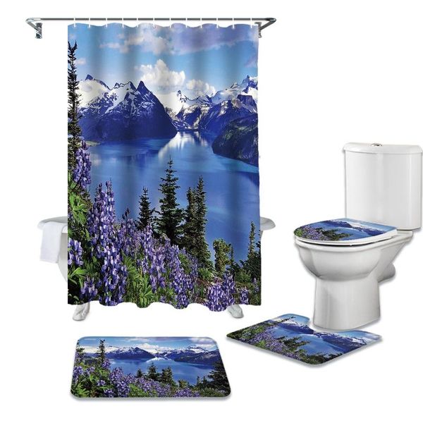 natural scenery mountains bathroom set durable fabric waterproof shower curtain rug carpet toilet lid cover bath mat curtains
natural scenery mountains bathroom set durable fabric waterproof shower curtain rug carpet toilet lid cover bath mat curtains