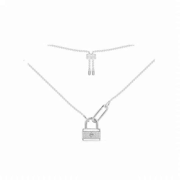 family a's meteor lock head pendant couple necklace summer clavicle chain 2021 ins design feeling adjustable, Silver
family a's meteor lock head pendant couple necklace summer clavicle chain 2021 ins design feeling adjustable, Silver