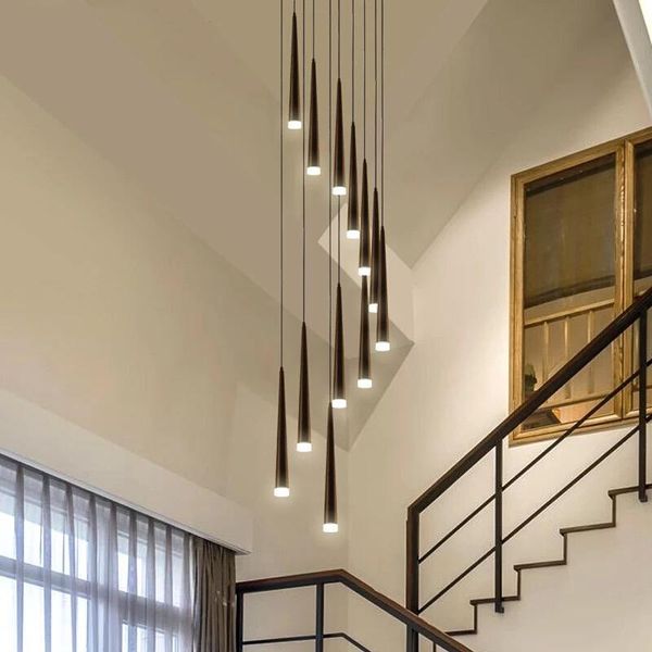 pendant lamps modern led stairs chandelier black aluminum conical long table lamp suspended lights spiral gloss
pendant lamps modern led stairs chandelier black aluminum conical long table lamp suspended lights spiral gloss