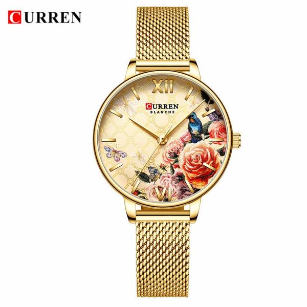 wristwatches fashion women gold watch watches charming stainless steel bracelet quartz ladies classy casual wristwatch female curren, Slivery;brown 
wristwatches fashion women gold watch watches charming stainless steel bracelet quartz ladies classy casual wristwatch female curren, Slivery;brown