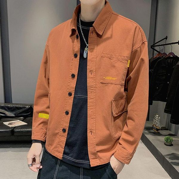 men's jackets 2021 autumn jacket 100% cotton japanese round neck loose brand printing white tooling large recommend, Black;brown
men's jackets 2021 autumn jacket 100% cotton japanese round neck loose brand printing white tooling large recommend, Black;brown