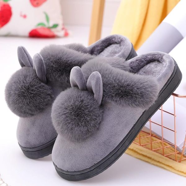 slippers women's winter home cotton shoes furry ears indoor comfort female outdoor warm non-slip 40, Black
slippers women's winter home cotton shoes furry ears indoor comfort female outdoor warm non-slip 40, Black