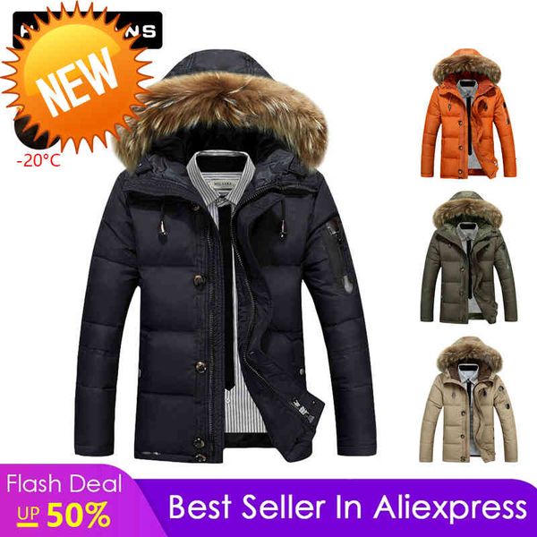 -20 degree men's down jackets winter warm parkas thicken men 90% white duck coats casual male waterproof, Black
-20 degree men's down jackets winter warm parkas thicken men 90% white duck coats casual male waterproof, Black
