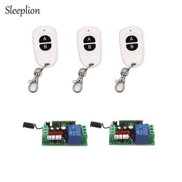 smart home control sleeplion ac 220v 10a 100w relay 1ch 315mhz 433mhz wireless 3 2-key remote switch transmitter+2 receiver
smart home control sleeplion ac 220v 10a 100w relay 1ch 315mhz 433mhz wireless 3 2-key remote switch transmitter+2 receiver