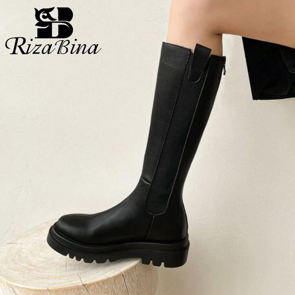 boots rizabina size 34-43 women knee high real leather thick bottom winter women's shoes cool fashion long footwear, Black
boots rizabina size 34-43 women knee high real leather thick bottom winter women's shoes cool fashion long footwear, Black