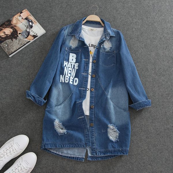 jacket plus size s-9xl denim jackets women outerwear hole sleeve autumn long jean jacket female loose letter print jeans coat, Black;brown
jacket plus size s-9xl denim jackets women outerwear hole sleeve autumn long jean jacket female loose letter print jeans coat, Black;brown