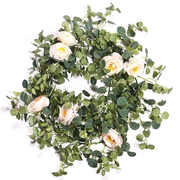 decorative flowers & wreaths 1.8m artificial plants fake eucalyptus vine garland hanging for wedding home office party garden craft art deco
decorative flowers & wreaths 1.8m artificial plants fake eucalyptus vine garland hanging for wedding home office party garden craft art deco