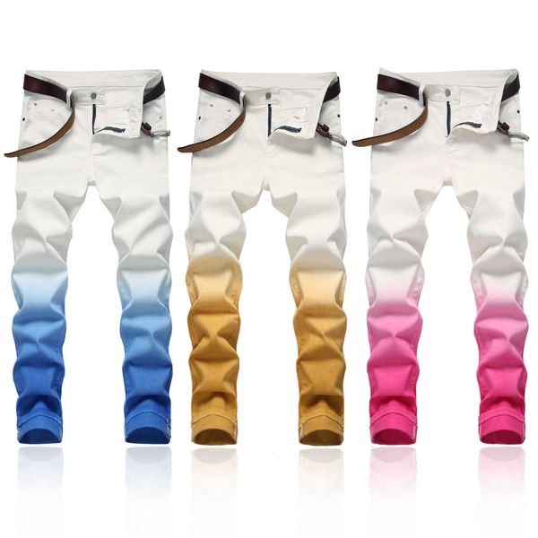 2021 new fashion trend men's high street slim fit gradient color small straight elastic jean men hip hop ripped tights jeans men x0621, Blue
2021 new fashion trend men's high street slim fit gradient color small straight elastic jean men hip hop ripped tights jeans men x0621, Blue
