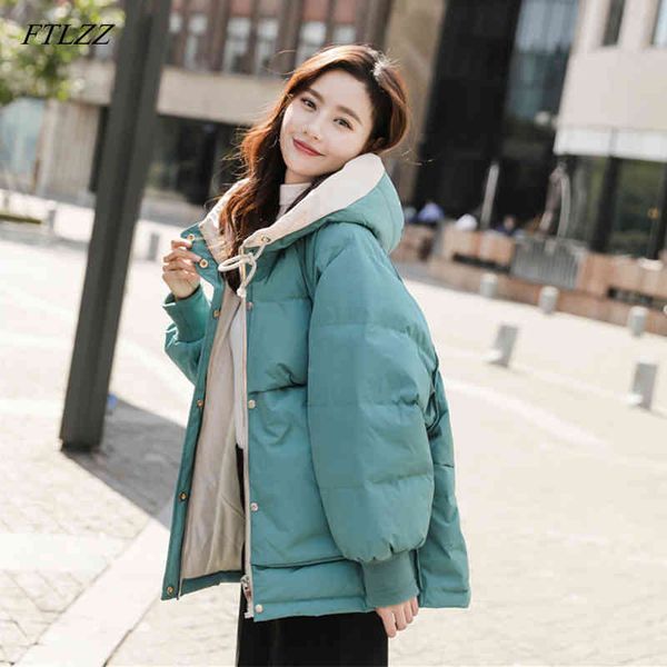 winter duck down jackets women coat hooded parkas female warm loose snow outwear 210423, Black
winter duck down jackets women coat hooded parkas female warm loose snow outwear 210423, Black